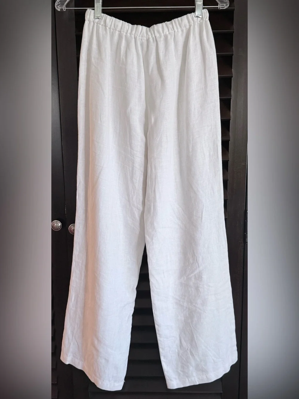 NWOT Reformation Olina 100% Linen Drawstring Pants in White | Size XS